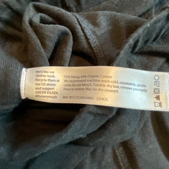 Eileen Fisher Black Small Women's Lightweight Ankle Length Pants Pockets‎ - Picture 5 of 6